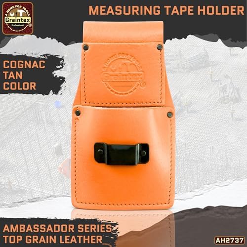 Graintex Ambassador Series Measuring Tape Holder Top Grain Leather, Measuring - Image 2