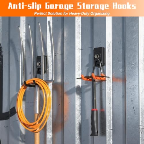 Heavy Duty Magnetic Garage Hooks, 4 Pack Strong Large Magnet Hook - Image 3