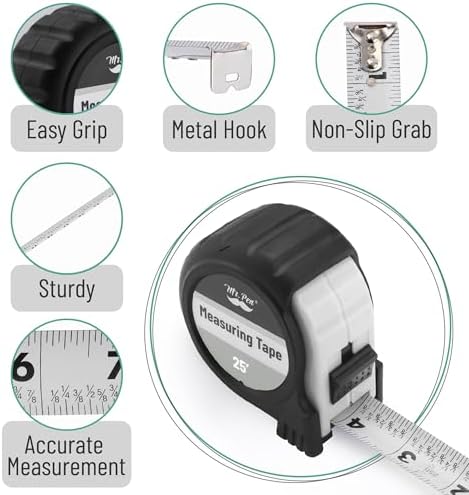 Mr. Pen- Retractable Tape Measure 25 ft, Easy Read - Image 4