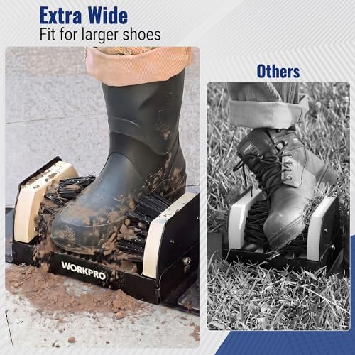 WORKPRO Extra Wide Boot Cleaner, Shoe Brush Scraper Scrubber Outdoor - Image 3