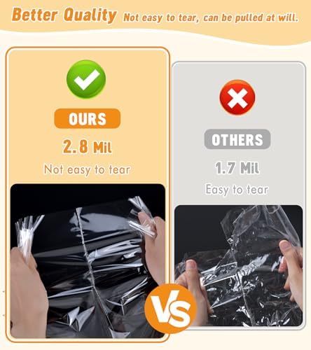 Yuiicaov 20PCS Cellophane Bags, 12x18 Inches Cellophane Wrap - Image 3