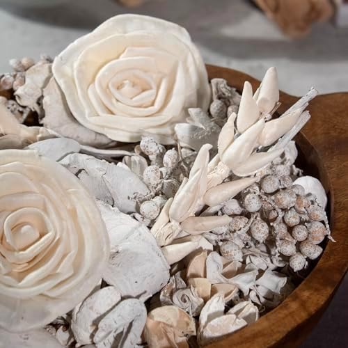Linen White Fragrance Potpourri Bag Home Décor | Floral Petals Vase & Bowl - Image 6