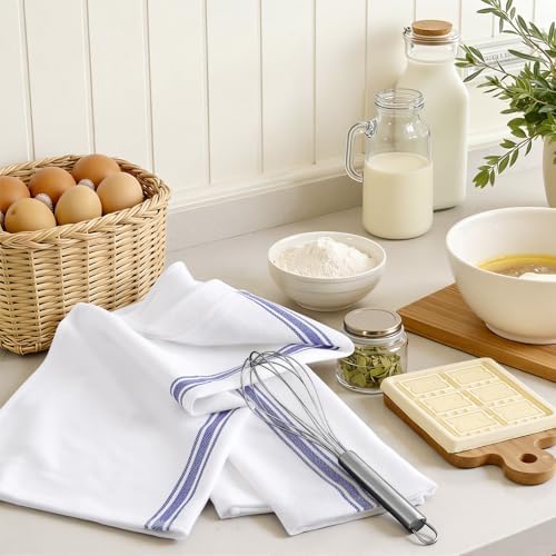 Homaxy 100% Ring Spun Cotton Kitchen Towels 8 Pack - Image 6