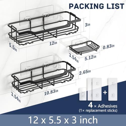 OMAIRA 3-Pack Shower Caddy - Image 7