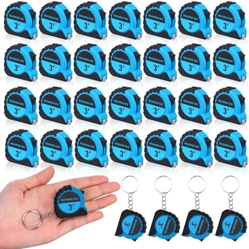 Kanayu 30 Mini Tape Measure Keychains 3 ft Small Retractable Measuring Tape Bulk by Kanayu