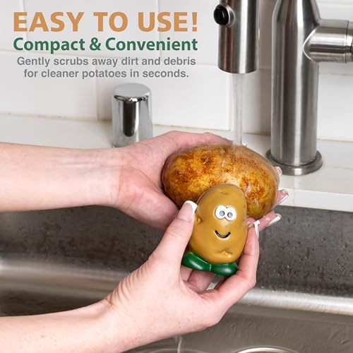 Joie Spud Dude Potato Brush, Compact Handheld Produce Scrubber - Image 5