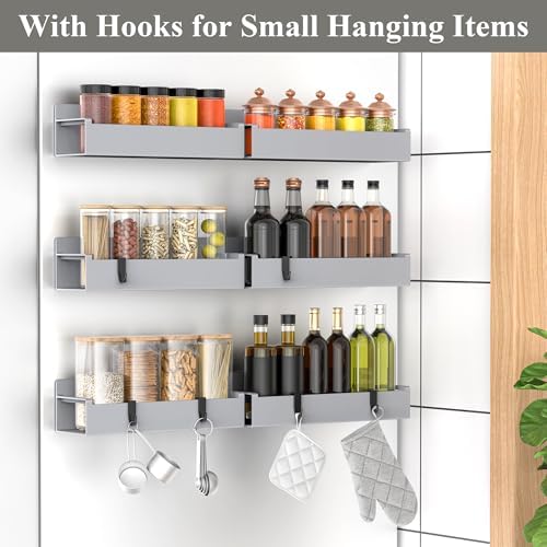 HuggieGems 6 Pack Magnetic Spice Rack Organizer - Image 2
