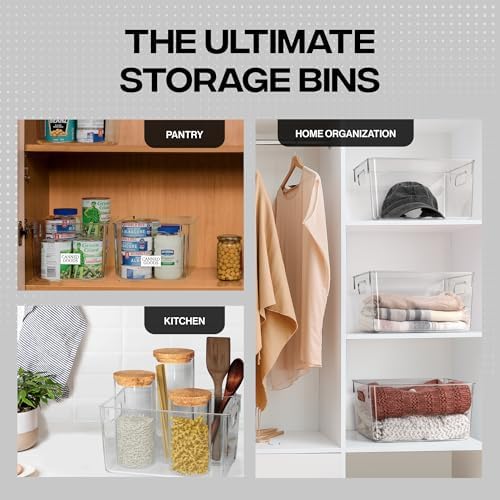 ClearSpace Clear Plastic Storage Bins – Pantry Organizers & Storage Containers - Image 3
