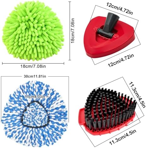 6pcs Mop Head Refills for O Cedar RinseClean 2 Tank Spin Mop System - Image 2