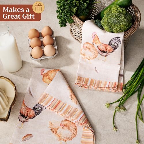 Maison d' Hermine Kitchen Towels Set of 2 Reusable 100% Cotton 27.50" x 20" - Image 6