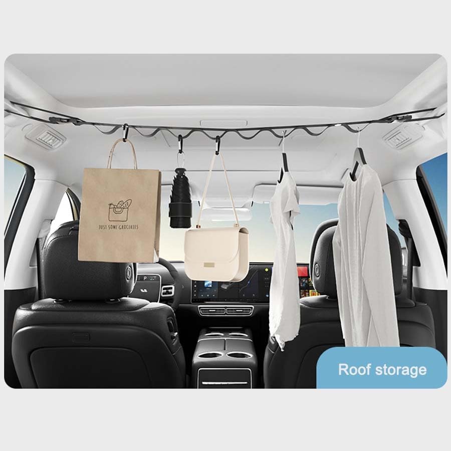 Car Clothes Hanger Rod Straps Clothing Rack Non-Wrinkle Portable Travel - Image 7