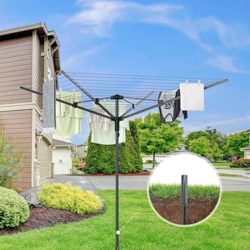 Heavy Duty Outdoor Umbrella Clothesline, 12 Lines - Image 3