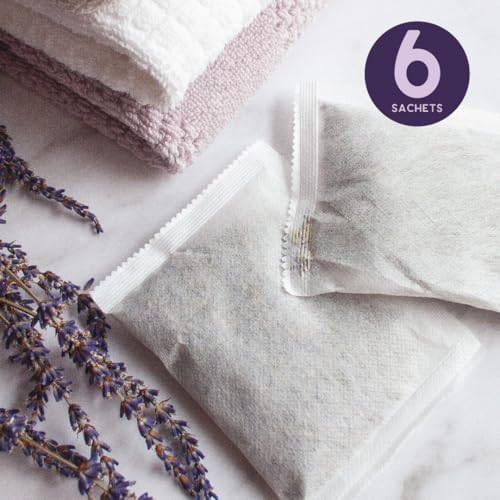 Lavender Dryer Sachets 6-Pack, Reusable Laundry Freshener, Real Lavender - Image 4