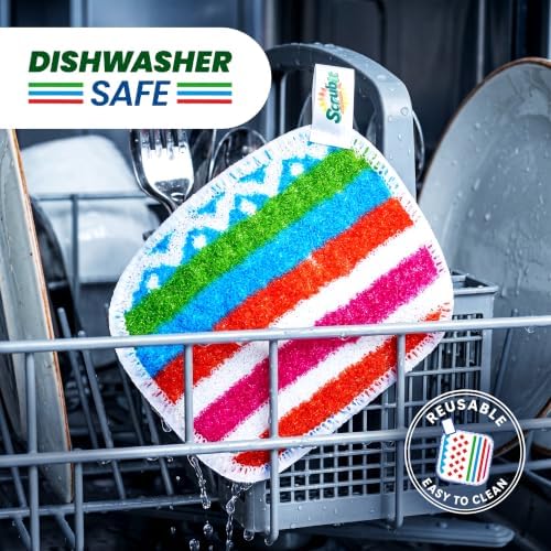 SCRUBIT 5 Pack Reusable Non-Scratch Dish Scrubbers - Image 4