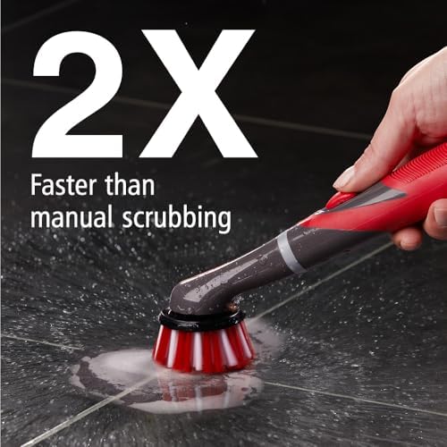 Rubbermaid Reveal Power Scrubber 5-Piece Kit, Cordless Electric Battery Powered - Image 3