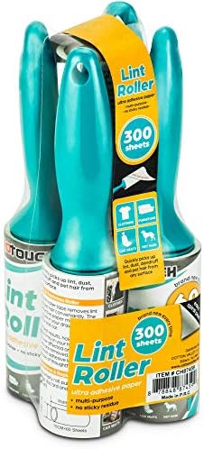 DecorRack 4 Lint Rollers with Extra Refill, 300 Sheets by DecorRack