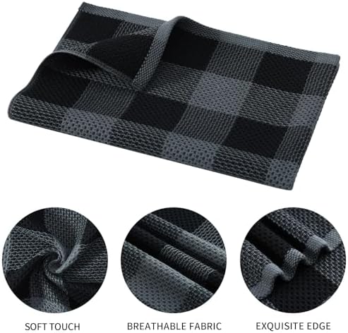 Mordimy 100% Cotton Waffle Weave Kitchen Towels, 20 x 28 Inches, Super Soft and - Image 2