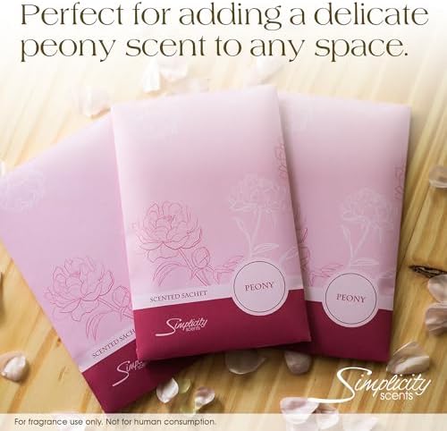 Peony Scented Sachets Pack of 3, Spring and Summer - Image 4