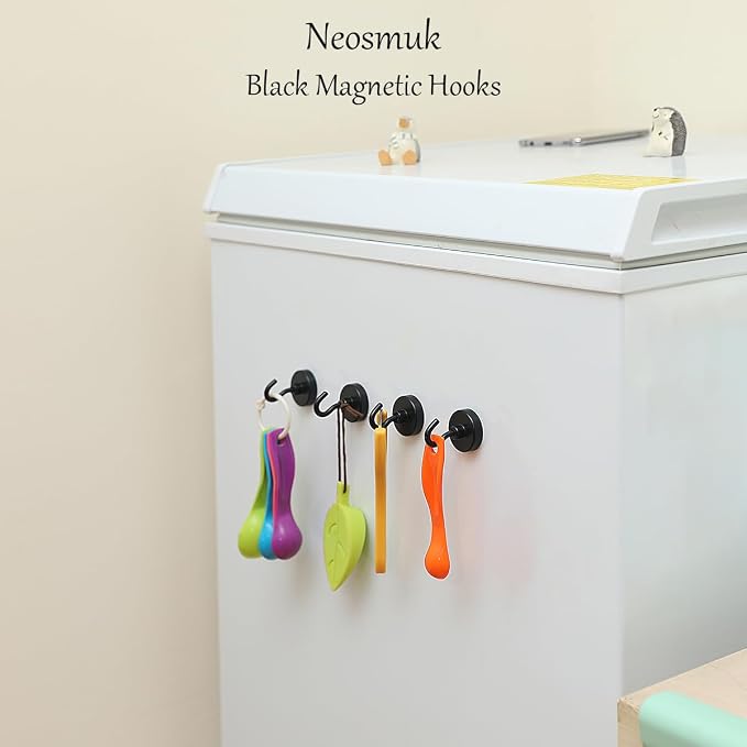 Neosmuk Magnetic Hooks, 130lb Heavy Duty, 10 Pack - Image 2