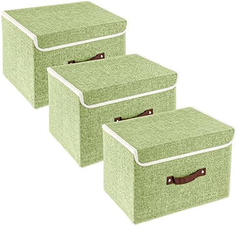 TYEERS Collapsible Storage Boxes, Washable Fabric Storage Bins by StorageOrganization