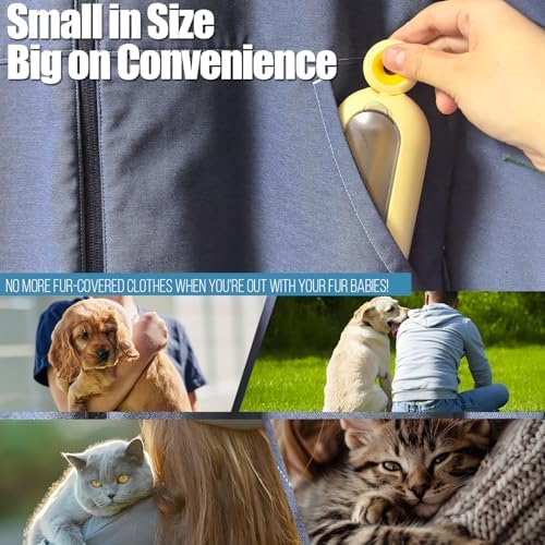 Lint Roller Resuable for Clothes, Magic Self- Cleaning Pet Hair Remover for - Image 5