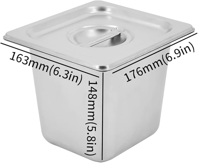 Commercial Food Warmer, 6 Pan 25QT Bain Marie Stainless Steel Electric Food Warmers, 1500W Buffet Warmer Soup Warmer with Temperature Control, Tap, Soup Spoon, for Catering Parties Restaurants