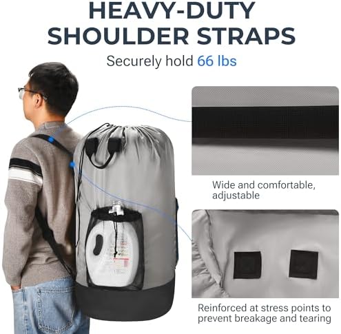 Heavy Duty Backpack Laundry Bag - Image 3
