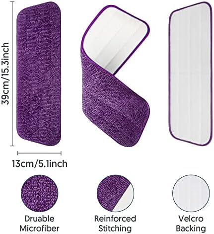 Washable Microfiber Mop Pads for Swiffer PowerMop: Wet Mop Refills 7 Pack - Image 4