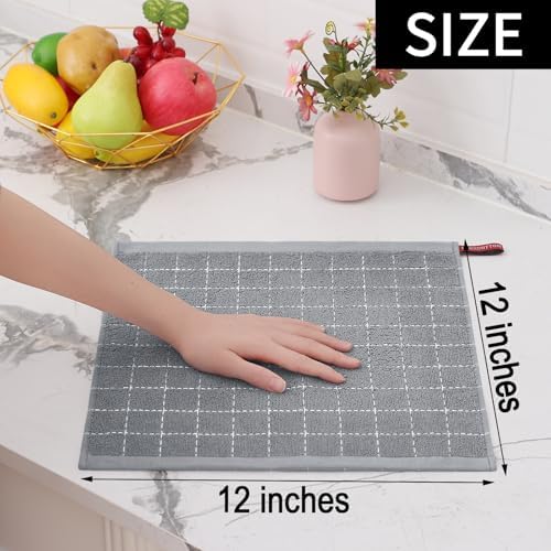 Homaxy 100% Cotton Terry Kitchen Towels, 12 Pack - Image 5