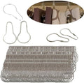 Shower Curtain Rings Hooks, Rust-Resistant Metal Shower Curtain Hooks, by HLCM