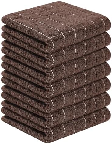 Homaxy 100% Cotton Terry Kitchen Towels, 7 Pack by Homaxy