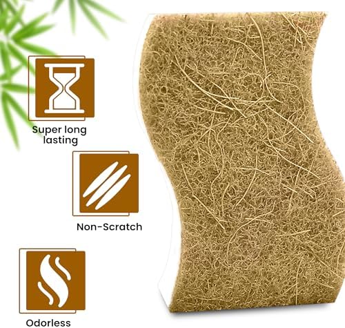 Natural Kitchen Sponge –24-Pack Biodegradable Sponges - Image 5