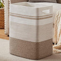 80L Large Cotton Rope Laundry Basket by SIXDOVE