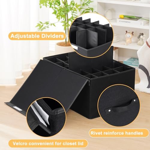 Large Shoe Organizer for Closet Fits 20 Pairs, Shoe Storage Box Bins - Image 3