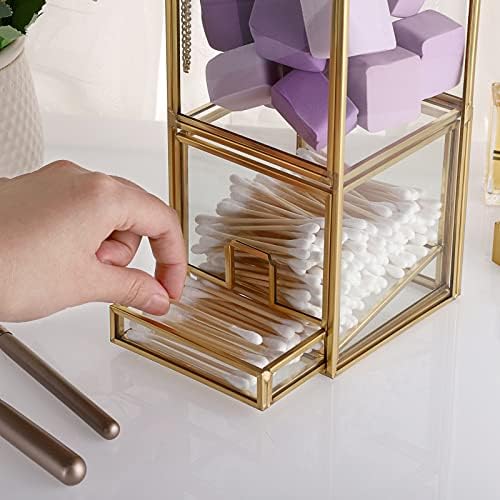 Hipiwe Gold Glass Qtip Holder - Image 6