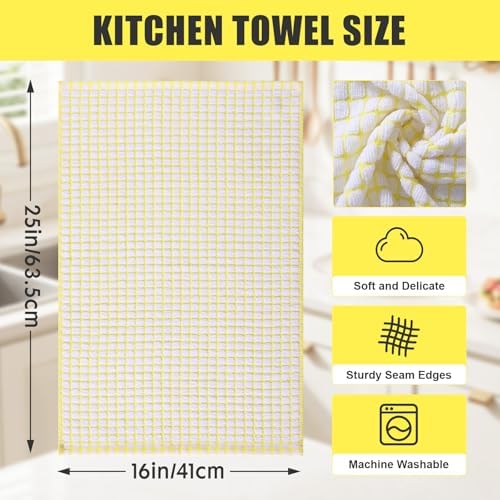 Mordimy Premium Cotton Kitchen Towels 16"x 25", 6 Pack - Image 2