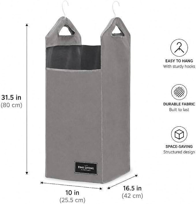 TFLC Hanging Laundry Hamper bag, Portable Clothes Hampers - Image 3