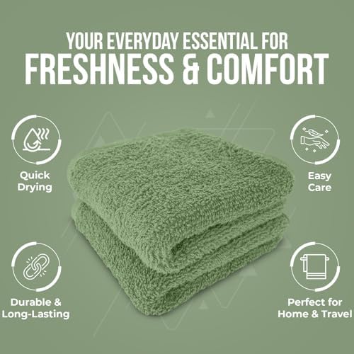 DAN RIVER 12 Pack Cotton Wash Cloths Set - Image 5