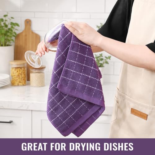 Kitinjoy 100% Cotton Terry Kitchen Towels, 13”x 28” - Image 6