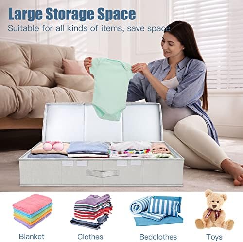 Supowin 2Pack Large Underbed Storage Containers Bin - Image 5