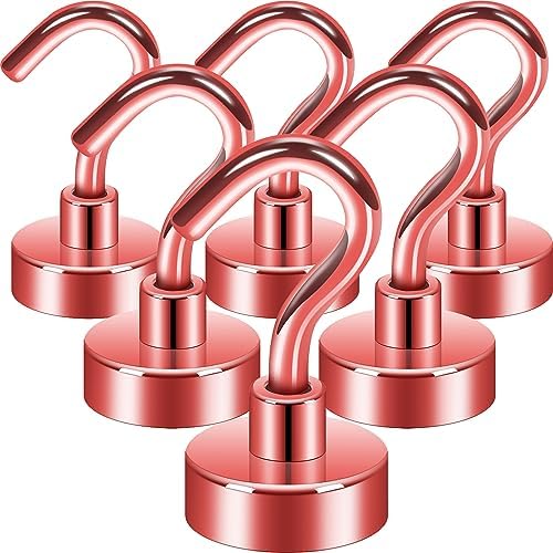 Neosmuk Magnetic Hooks for Cruise Cabins, 30lb Heavy Duty, 6 Pack by Neosmuk
