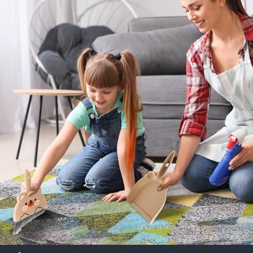 Ouligay Portable Hand Broom and Dustpan Set, Cute Mini Broom and Dustpan Set - Image 7