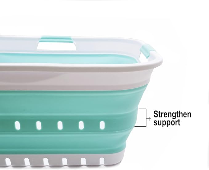SAMMART 42L Collapsible Plastic Laundry Basket - Image 6