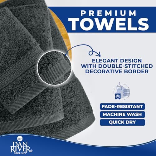 DAN RIVER 8 Piece Luxury Bath Towels - Image 6