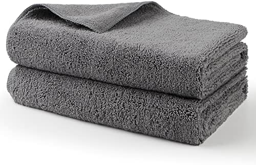 HOMEXCEL Professional Large Microfiber Car Drying Towels 2 Pack, Lint Free by HOMEXCEL