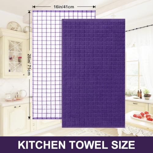 Homaxy Large Premium Cotton Kitchen Towels 16"x 28", 12 Pack - Image 5