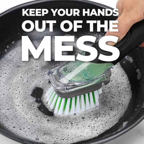 Soap Dispensing Dish Brush Storage Set - Image 4