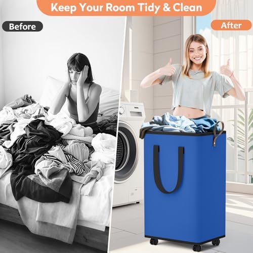 SpaceTrove Rolling Laundry Basket - Image 4