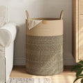Nunsino Tall Laundry Basket Hamper 95L, Cotton Rope Storage Hamper by Nunsino