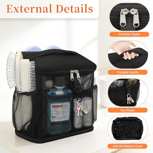 CUBETASTIC Shower Caddy Portable Mesh Shower Tote - Image 4